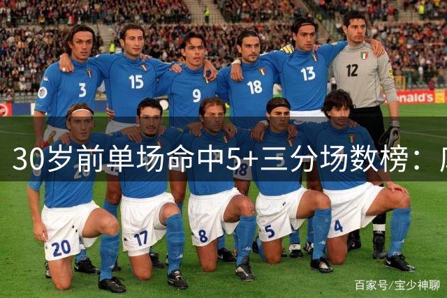 30岁前单场命中5+三分场数榜：库里212次断档第1 哈登第2 克莱第3